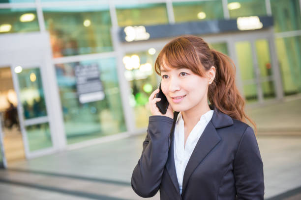 istock Modern business woman in the office with copy space 666875836