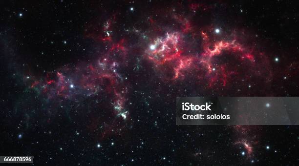 Red Nebula Stock Photo - Download Image Now - Nebula, Red, Galaxy