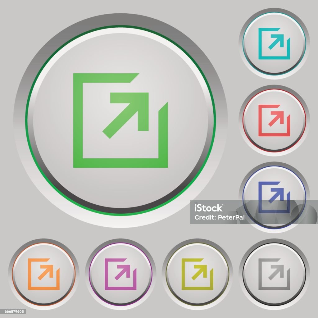 Export Push Buttons Stock Illustration - Download Image Now - Applying ...