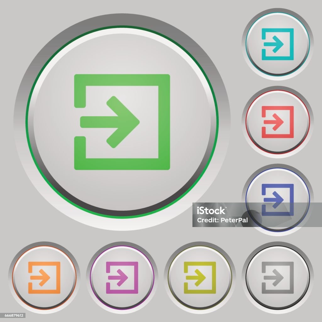 Import Button Sign Import Push Buttons Stock Illustration - Download Image Now - Applying ...