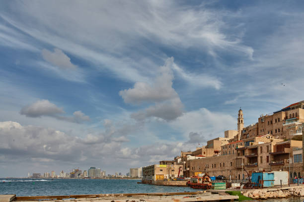 istock Jaffa city sea view 666883264
