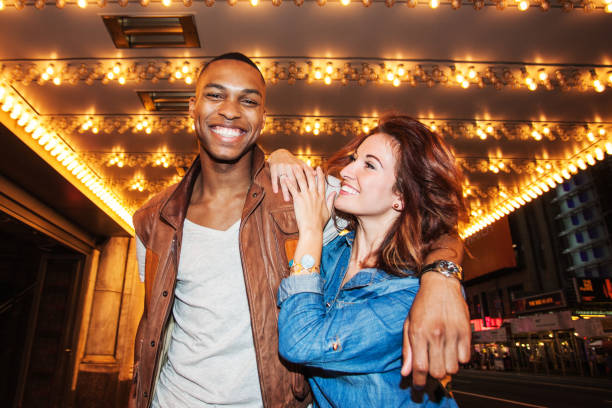 istock Young couple in New York 666887164