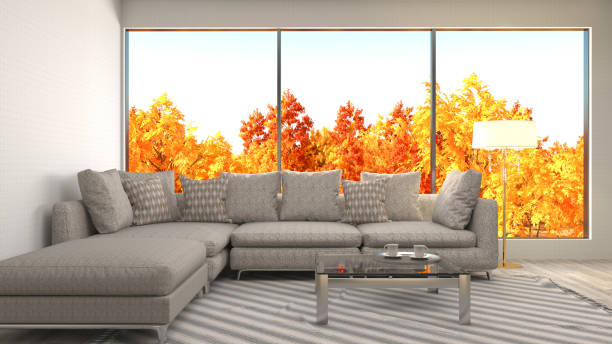 istock Interior living room. 3d illustration 666887618