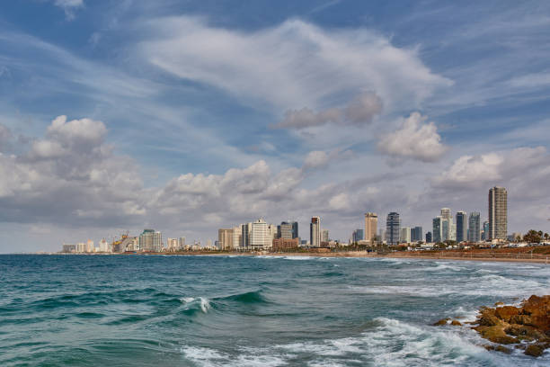 istock Tel Aviv city - sea view day time 666887752