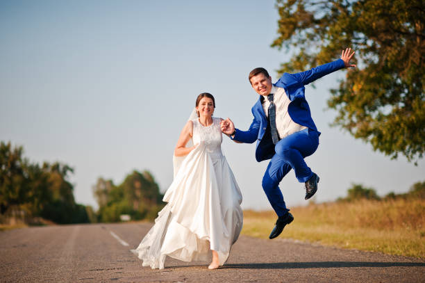 istock Young newlyweds in love 666891084