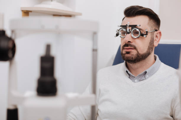 istock Nice bearded man sitting in the chair 666891802