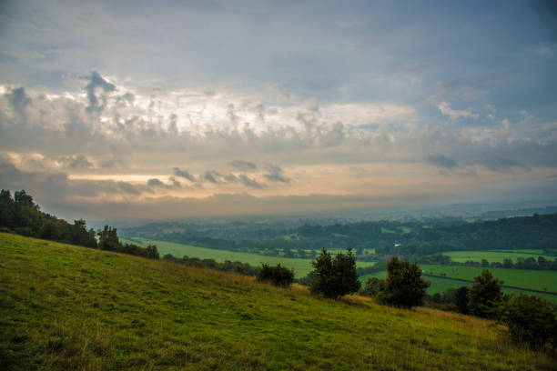 Surrey Hills 01 Box Hill view. surrey england stock pictures, royalty-free photos & images