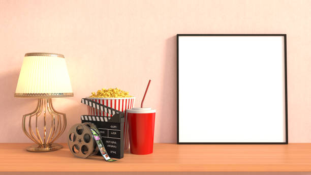 istock mock up poster frame in interior background. 3D Illustration 666895000