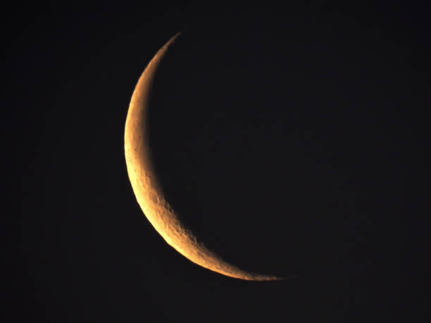 Crescent new moon Crescent new moon eclipse photos stock pictures, royalty-free photos & images