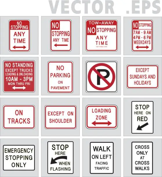 Vector illustration of Traffic sign road. Vector graphic.