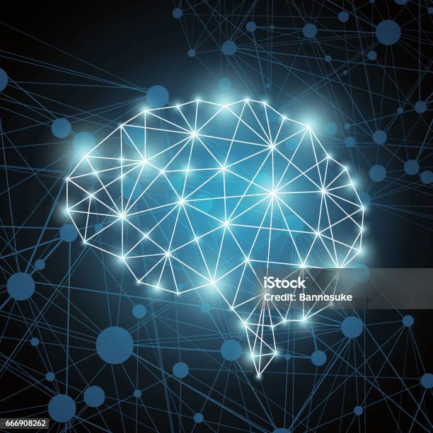 Brain Polygon Stock Illustration - Download Image Now - Contemplation, Artificial Intelligence, Human Brain