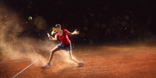 istock Tennis: Sportswoman in action 666919620