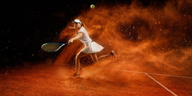 istock Tennis: Sportswoman in action 666919764