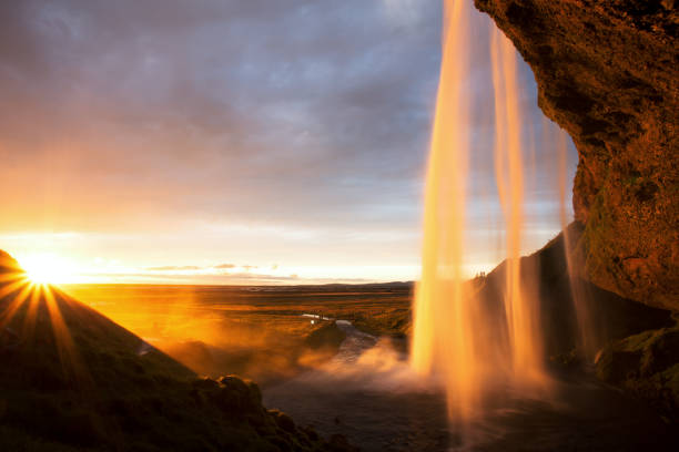 istock Seljalandfoss Waterfall at Sunset, Iceland 666920190