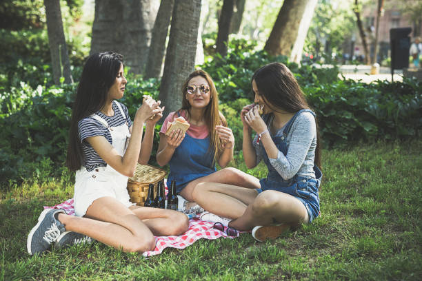 istock Three Beautiful Young Women Friends 666926950