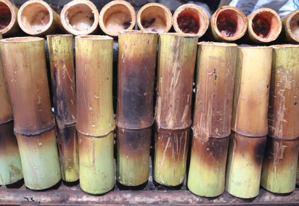 istock glutinous rice roasted in bamboo joints 666927368
