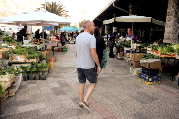 istock Shopping at a local market 666934380