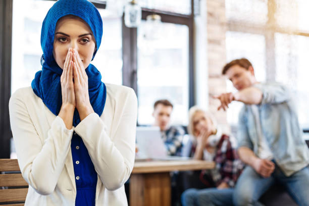istock Muslim woman feeling humiliated 666938630