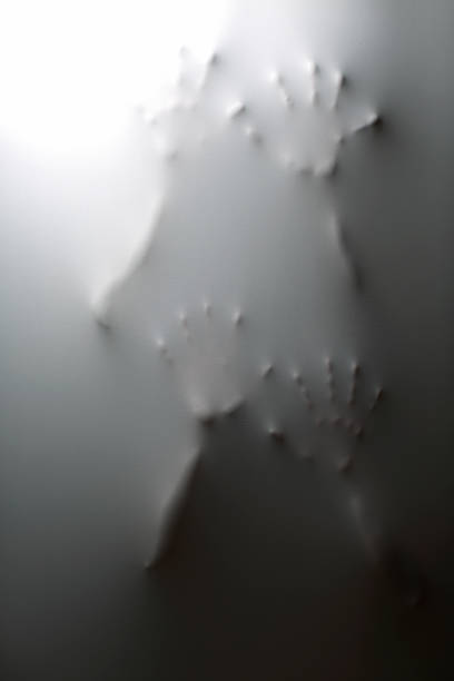 istock Ghost behind the white curtain 666943212