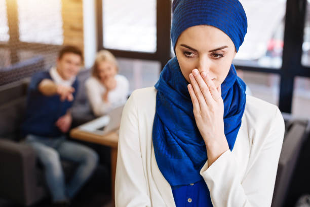 istock Depressed muslim woman feeling humiliated 666947000