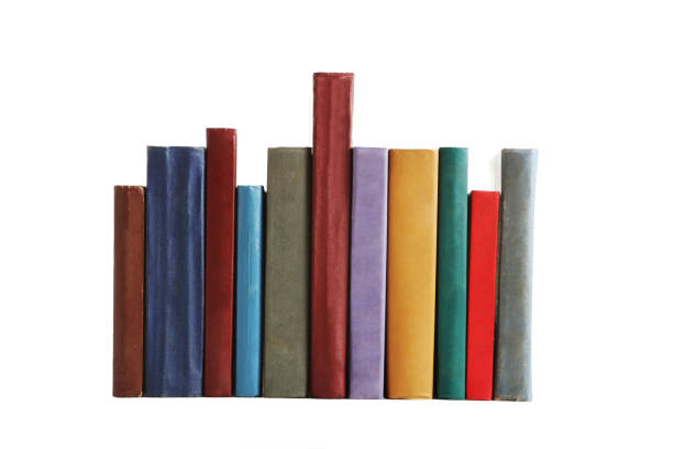 istock Old books isolated on a white background 666950096