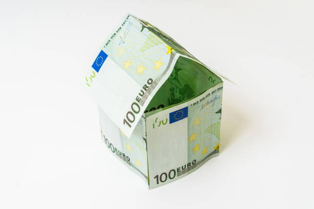 istock Money house made from euro banknotes 666950354