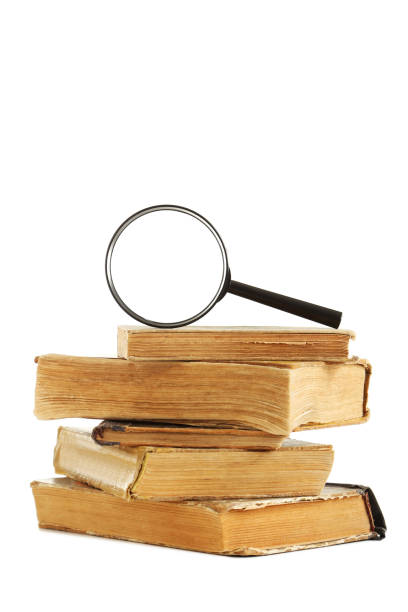 istock Old books isolated on a white background 666953584