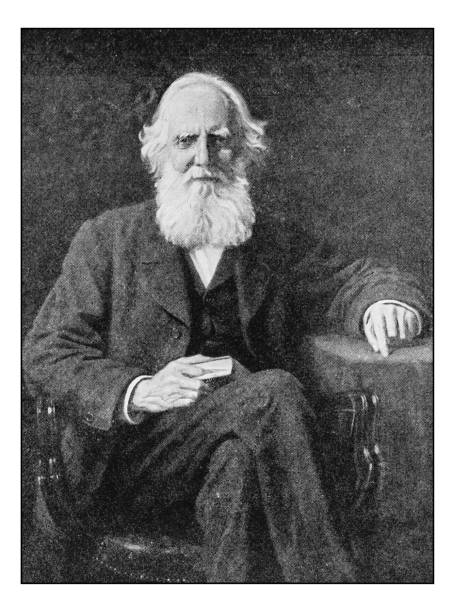 istock Antique photo of paintings: Man portrait 666963602