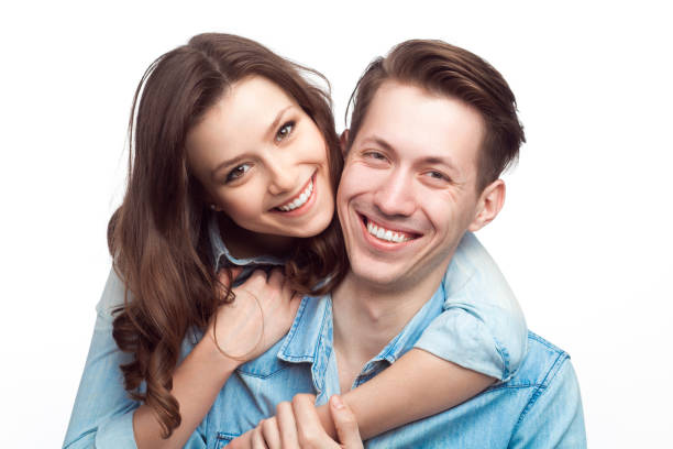istock Pretty young smiling couple 666968784