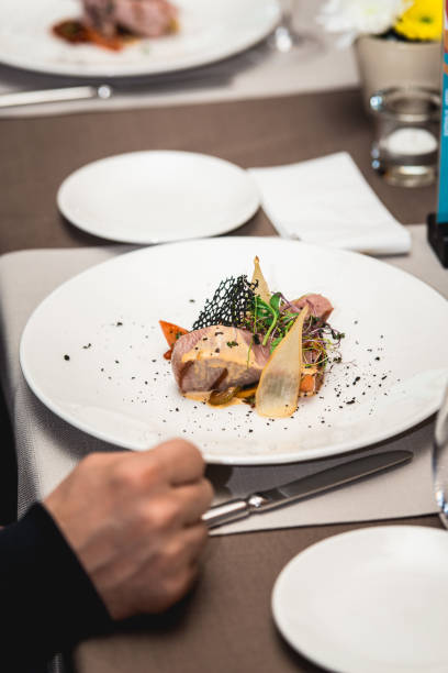 istock delicious tuna in a restaurant. small portion 666971718