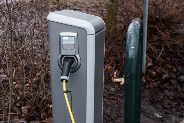 istock Electric car charging station 666971934