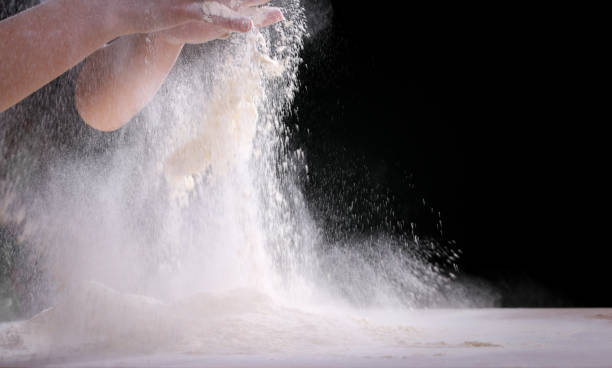 istock Making dough by female hands at home in kitchen 666972314