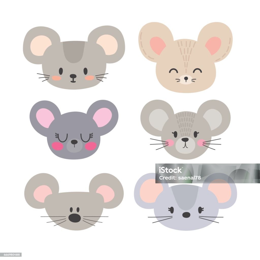 Ilustración de Conjunto De Ratones Lindos Animales De Divertido Doodle Pequeño  Ratón En Estilo De Dibujos Animados y más Vectores Libres de Derechos de  Ratón - Animal - iStock