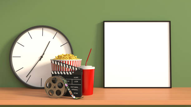 istock mock up poster frame in interior background. 3D Illustration 666983972