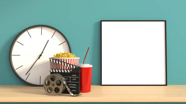 istock mock up poster frame in interior background. 3D Illustration 666983994