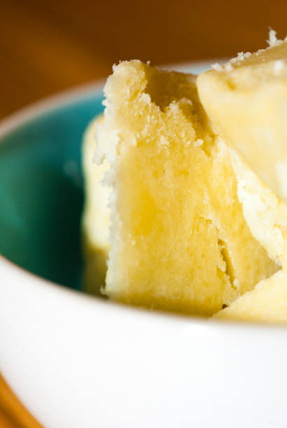 istock Shea butter and leaves 666984298