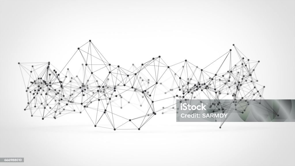 Abstract technology futuristic network - plexus background. Abstract technology futuristic network - plexus background. 3d illustrated Plexus Stock Photo