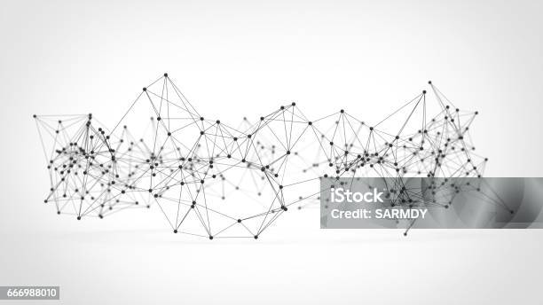 Abstract Technology Futuristic Network Plexus Background Stock Photo - Download Image Now