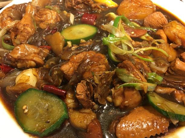 steamed chiken dish with soy source
