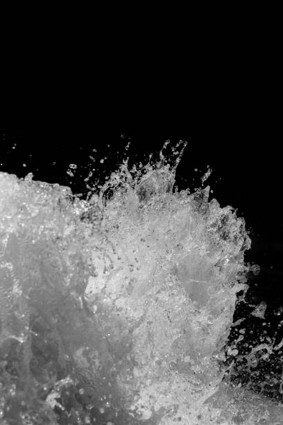 istock blue water splash set isolated on black background 667005424