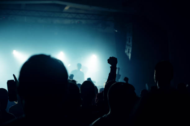 istock Music concert fans crowd 667005616