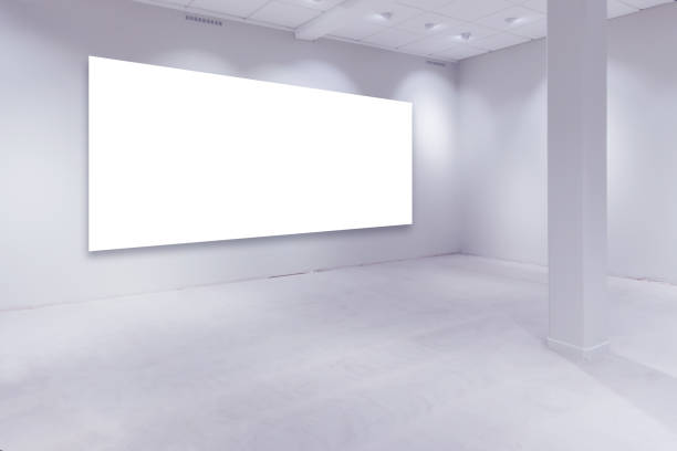 istock Spot lights and copy space on art gallery 667005664