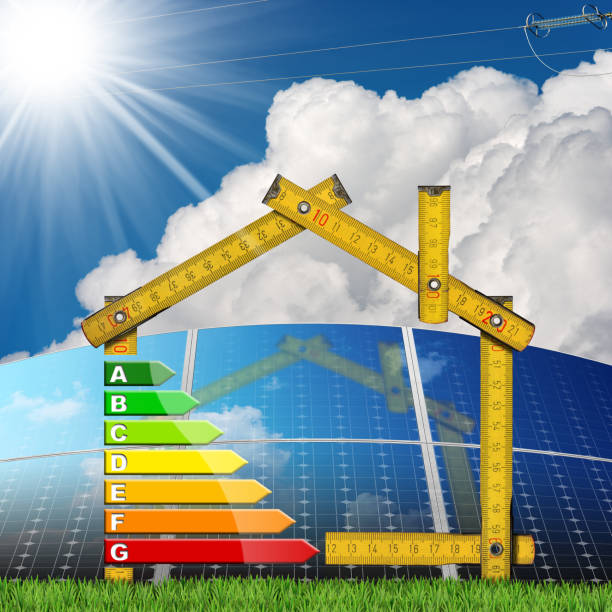 istock Energy Efficiency - House with Solar Panels 667009754