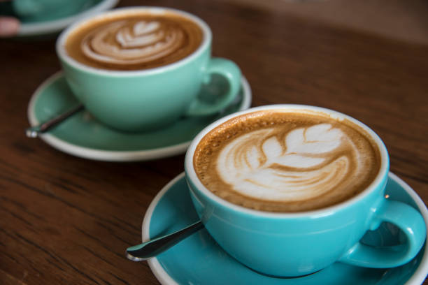 istock Cup of coffee with beautiful Latte art 667012468