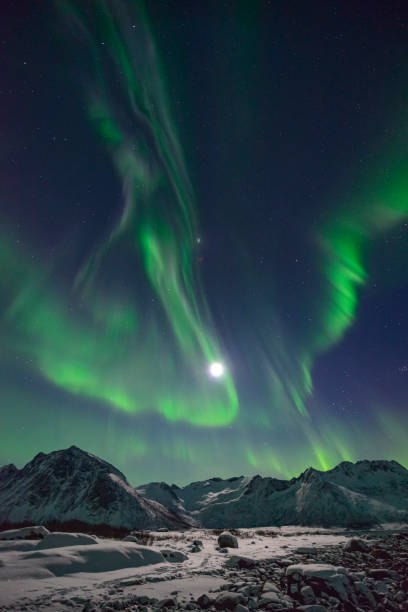 istock Aurora Northern Polar light in night sky over Northern Norway 667013238