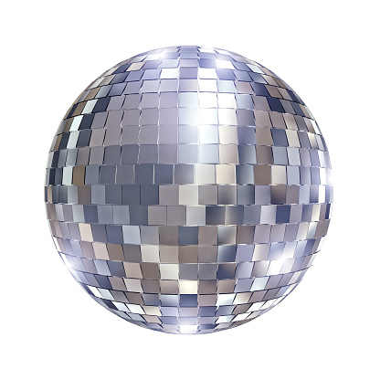 disco mirror ball 3d rendering image