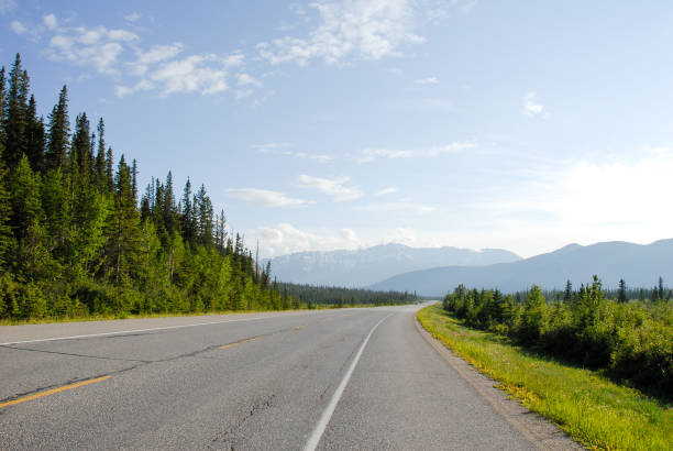Trans-Canada highway No.16, Jasper in the Spring, Canadian Rockies, Alberta, Canada