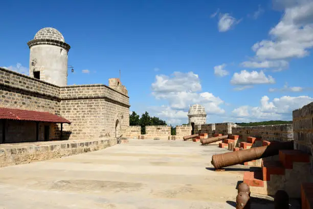 Jagua fort built by Spaniards by the Cienfuegos city on Cuba.In the assumption he was supposed to defend the access to the Cienfuegos bay against assaults with pirates
