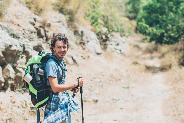istock Lonely traveler on the footpath 667028114