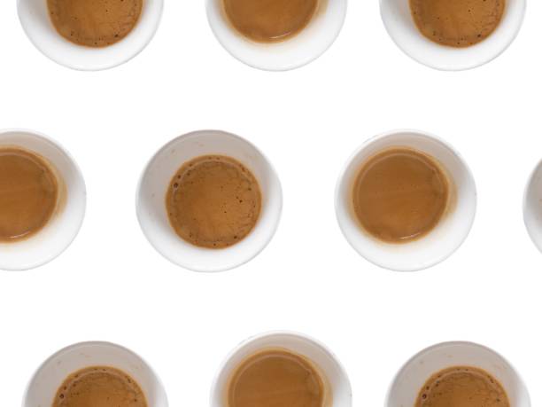 istock White cups of coffee 667042308